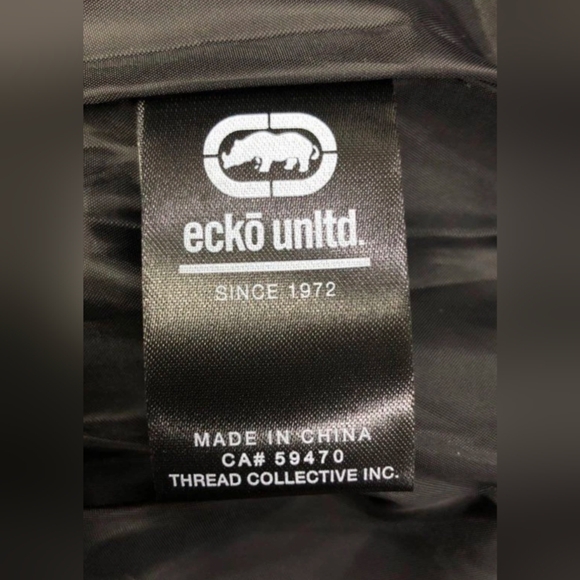 Ecko United Men's Black Full Zip Puffer/ Hybrid Jacket Size M NWT MSRP $88 - Picture 4 of 6